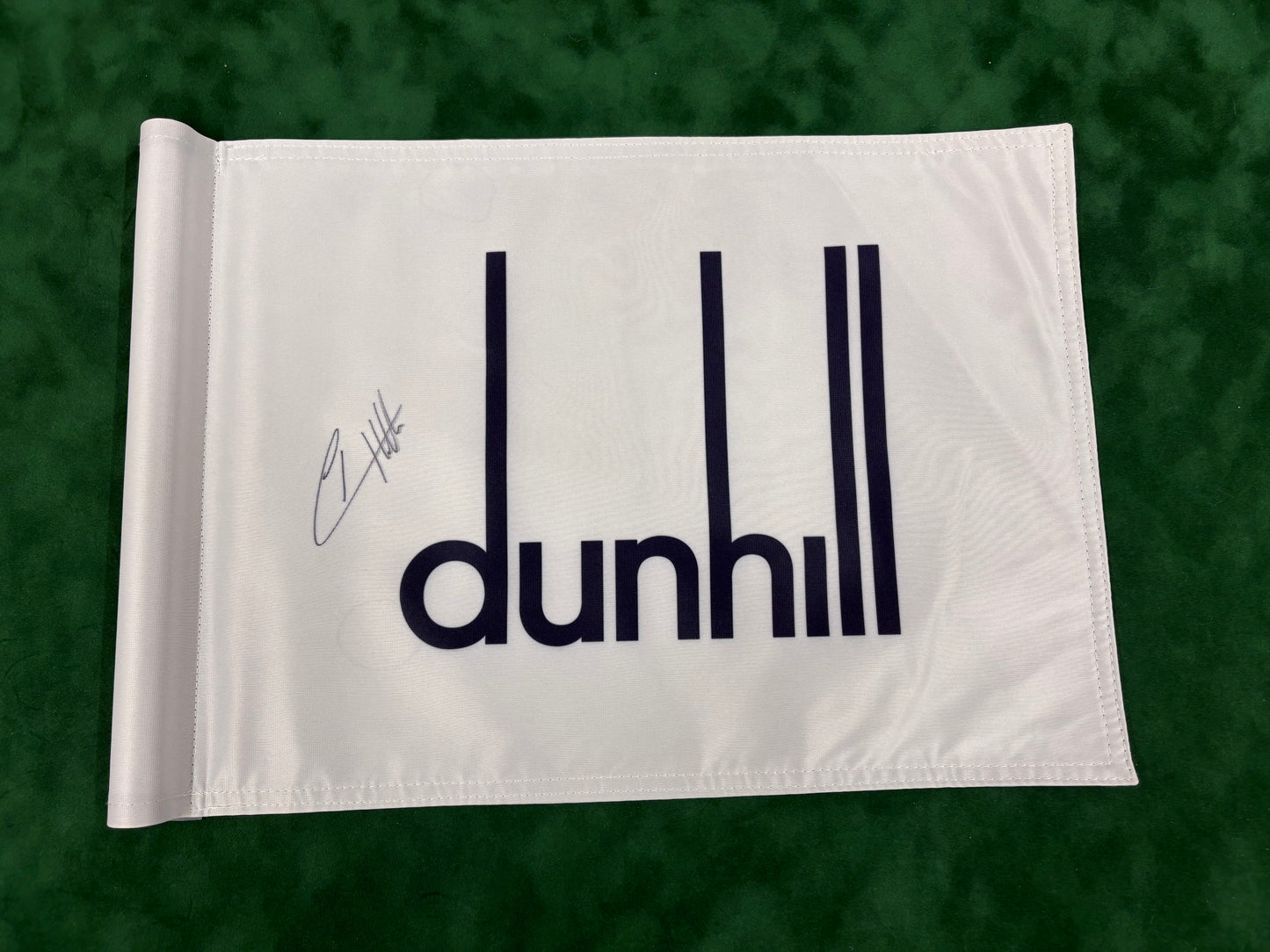 Tyrrell Hatton Signed Dunhill Links Course Used Golf Pin Flag + Dealer COA