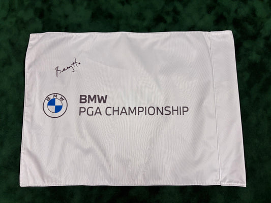 Billy Horschel Signed BMW PGA Championship Golf Pin Flag + Dealer COA