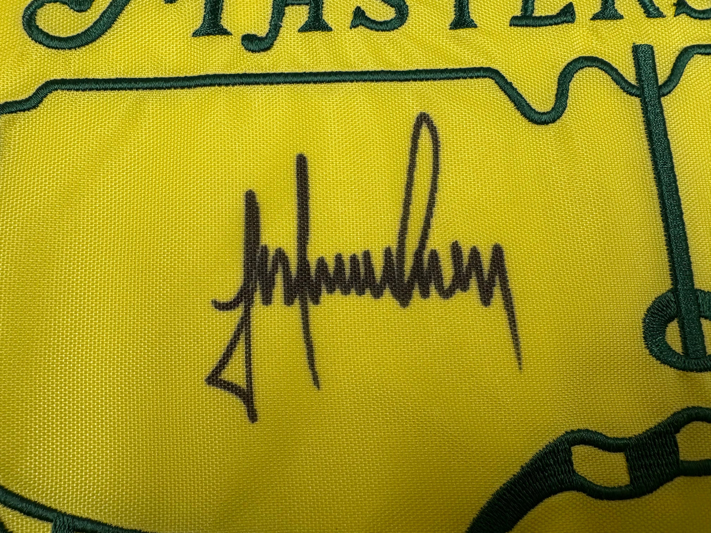 Trevor Immelman Signed 2014 Masters Golf Pin Flag + Dealer COA