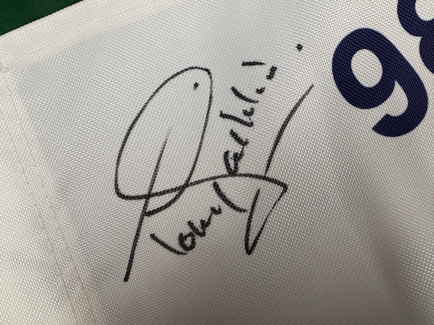 Tony Jacklin Winner Signed 98th Open at Royal Lytham White Golf Pin Flag + Dealer COA