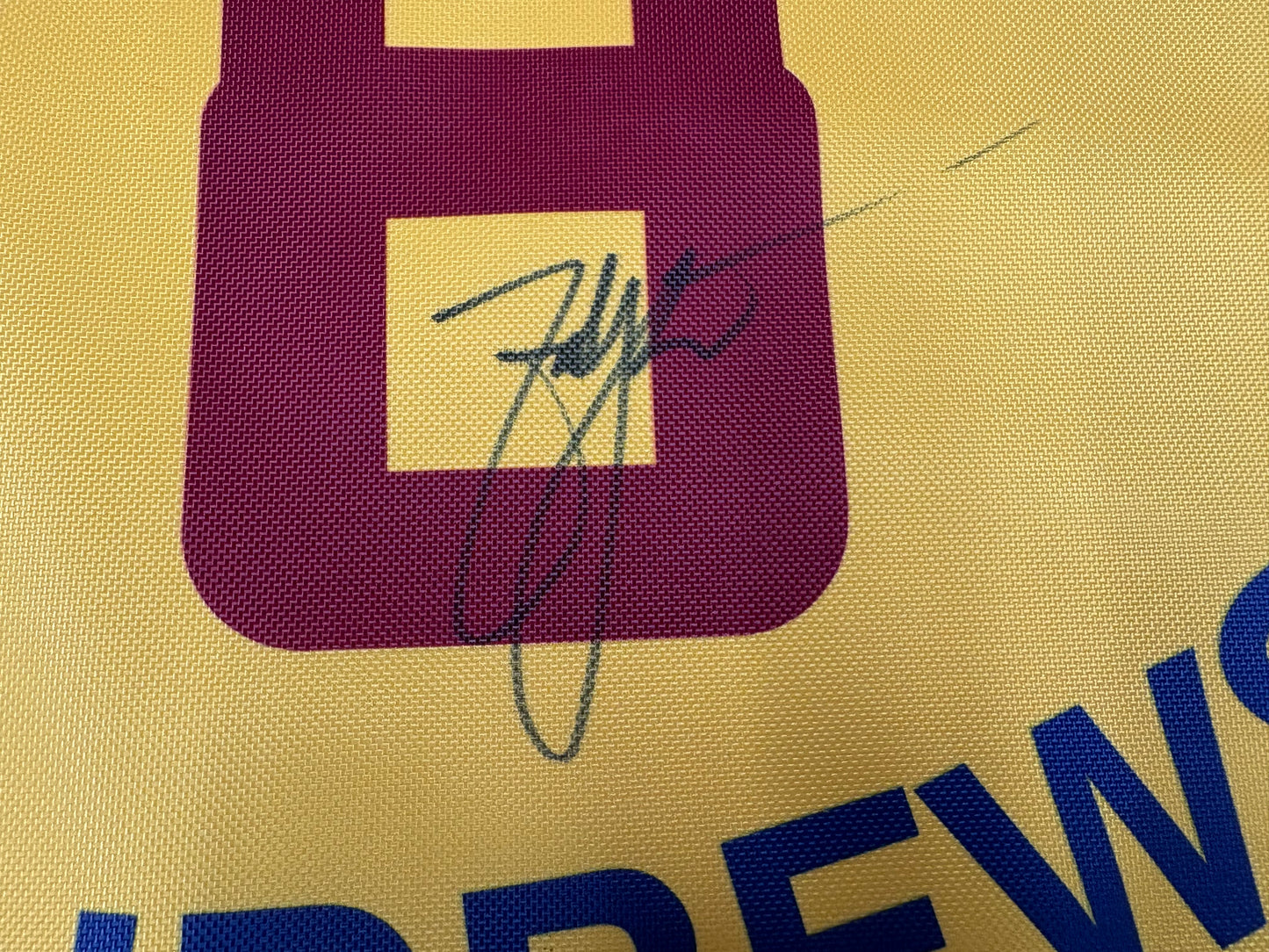 Zach Johnson Winner Signed 144th Open at St Andrews Golf Flag + Dealer COA