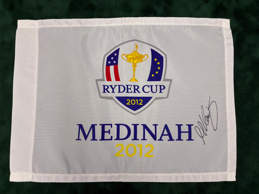 Martin Kaymer Signed 2012 Ryder Cup at Medinah Golf Flag + Dealer COA