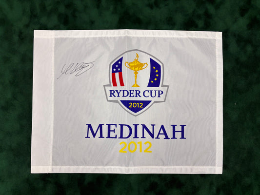 Martin Kaymer Signed 2012 Ryder Cup at Medinah Golf Flag + Dealer COA