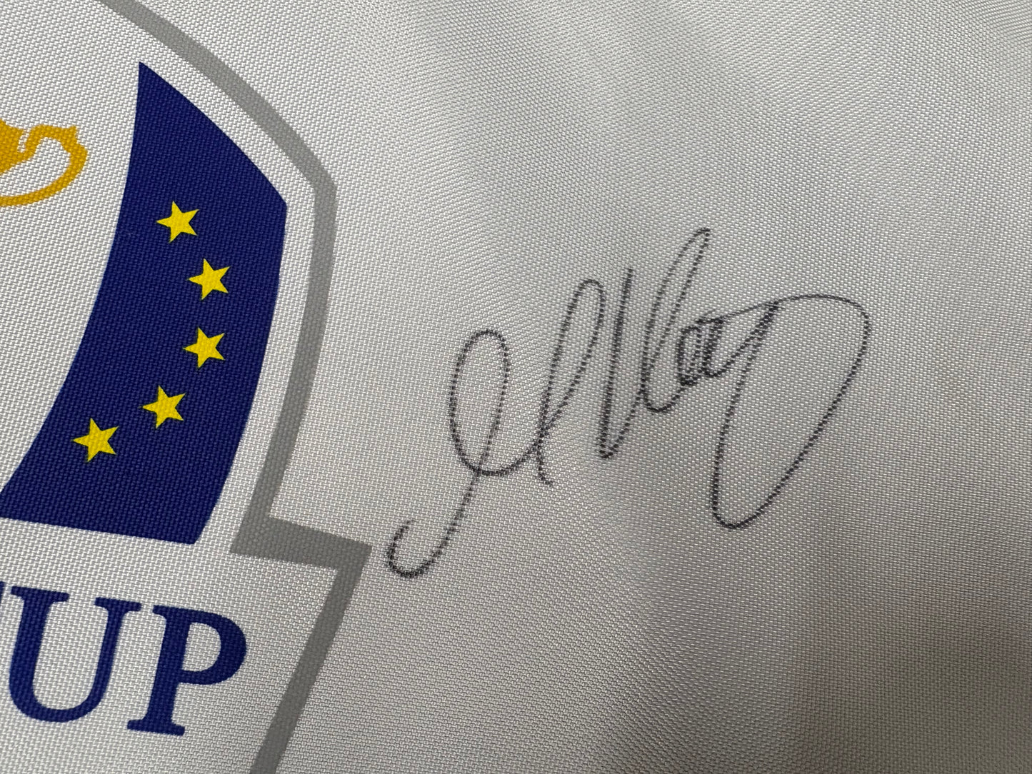 Martin Kaymer Signed 2012 Ryder Cup at Medinah Golf Flag + Dealer COA