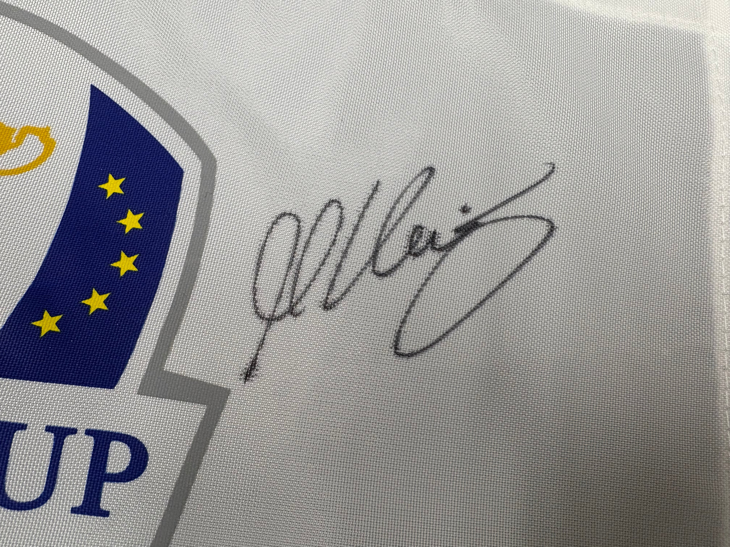 Martin Kaymer Signed 2012 Ryder Cup at Medinah Golf Flag + Dealer COA