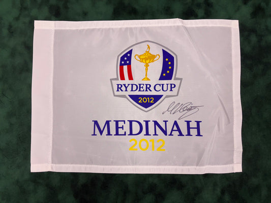 Martin Kaymer Signed 2012 Ryder Cup at Medinah Golf Flag + Dealer COA