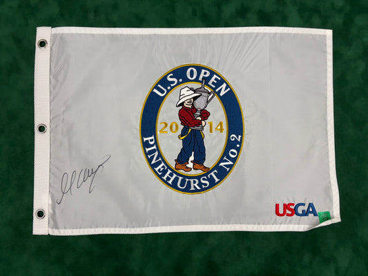 Martin Kaymer Winner Signed 2014 US Open at Pinehurst Golf Flag + Dealer COA