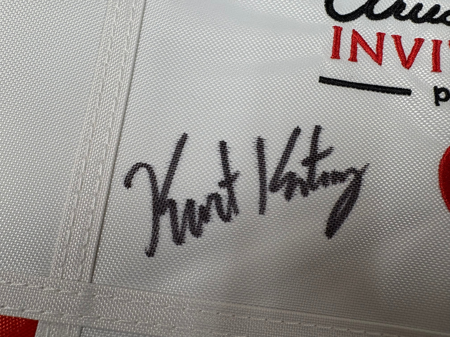 Kurt Kitayama 2023 Winner Signed Arnold Palmer Invitational Golf Flag + Dealer COA