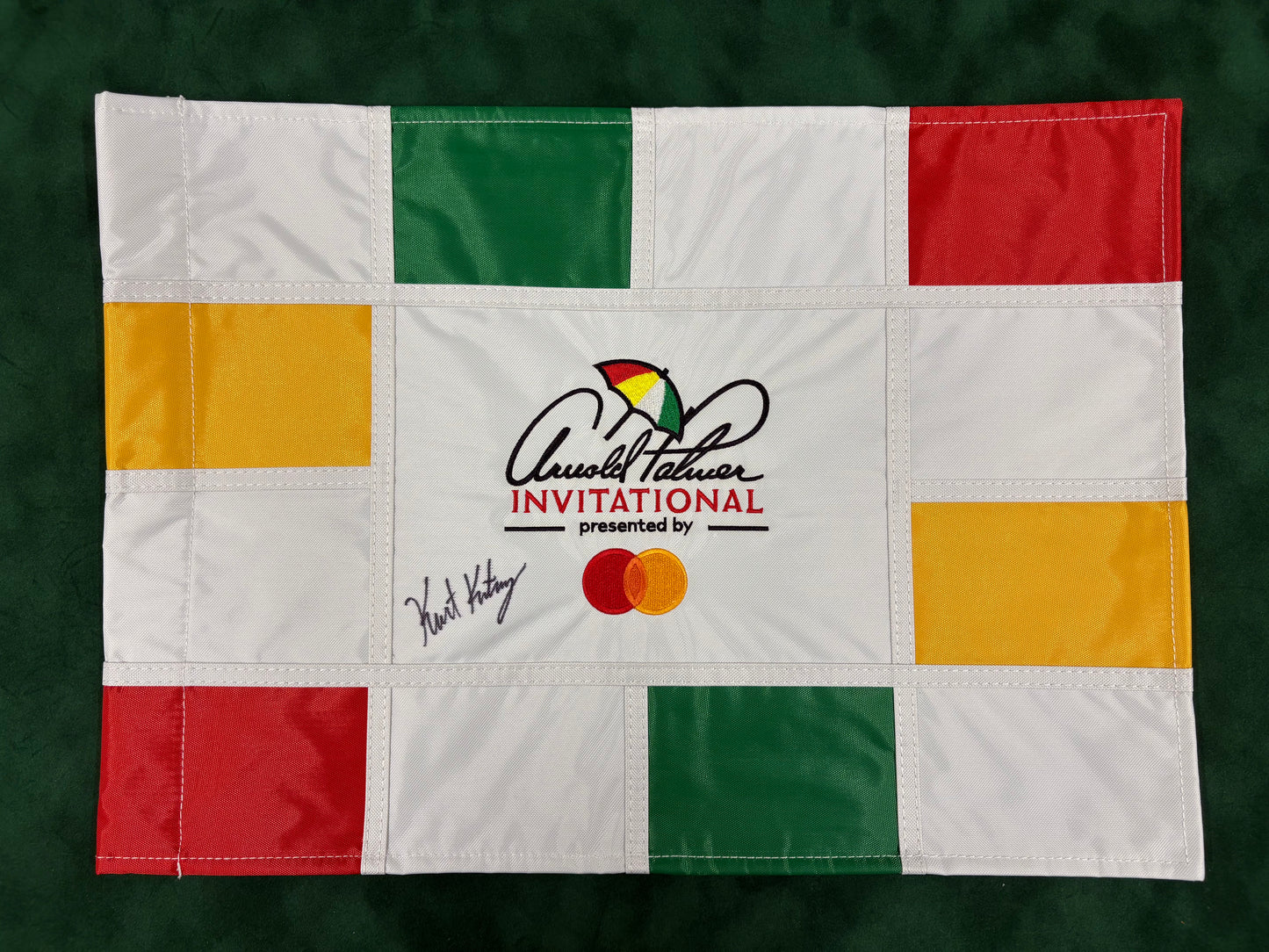 Kurt Kitayama 2023 Winner Signed Arnold Palmer Invitational Golf Flag + Dealer COA