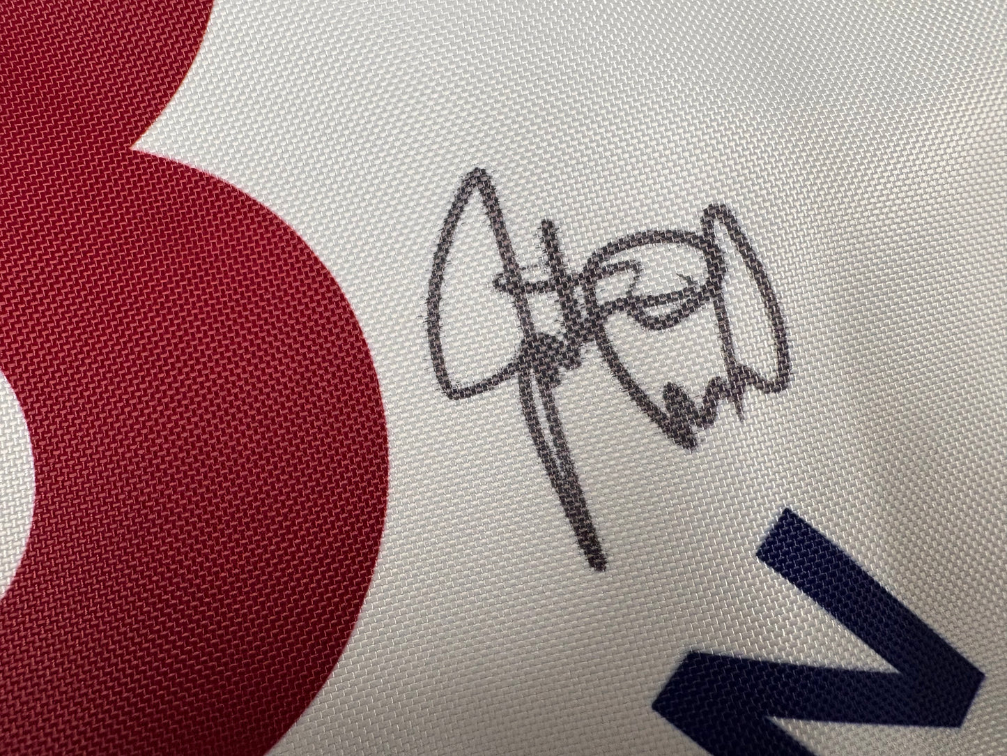 Justin Leonard Winner Signed 126th Open at Royal Troon White Golf Flag + Dealer COA