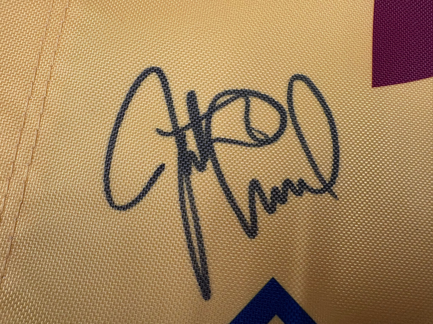 Justin Leonard Winner Signed 126th Open at Royal Troon Golf Flag + Dealer COA