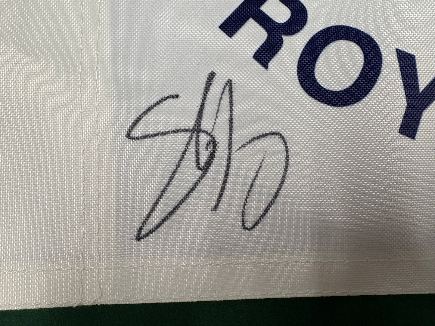 Shane Lowry Winner Signed 148th Open at Royal Portrush White Golf Flag + Dealer COA