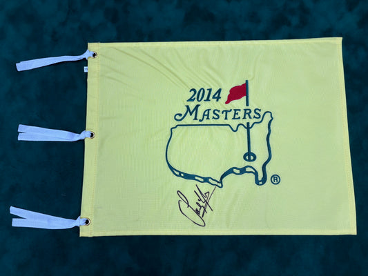 Sandy Lyle 1988 Winner Signed 2014 Masters Golf Flag + Dealer COA
