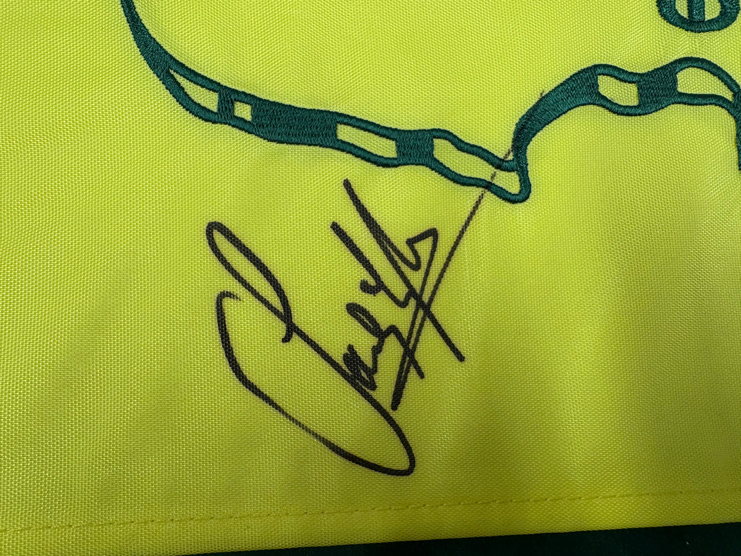 Sandy Lyle 1988 Winner Signed 2014 Masters Golf Flag + Dealer COA