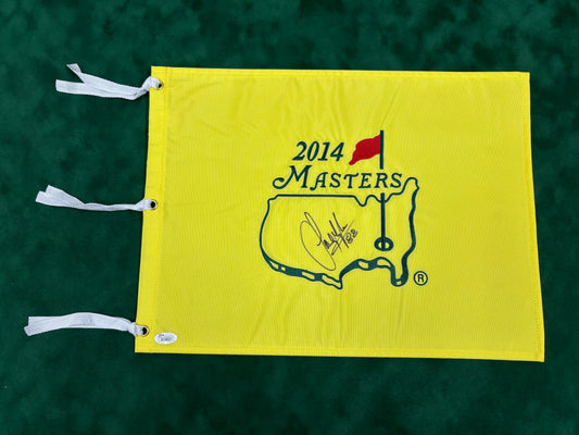 Sandy Lyle 1988 Winner Signed Masters Golf Flag + Dealer COA JSA Witness