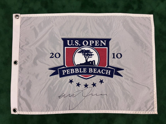 Graeme McDowell Winner Signed 2010 US Open at Pebble Beach Golf Flag + Dealer COA