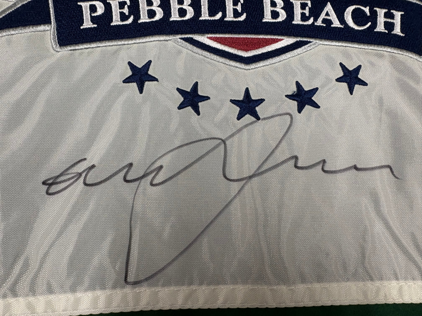 Graeme McDowell Winner Signed 2010 US Open at Pebble Beach Golf Flag + Dealer COA