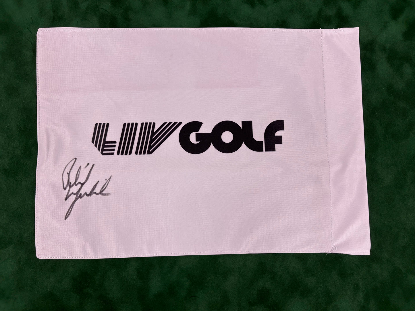 Phil Mickelson Team HyFlyers GC Signed LIV Golf Flag + Dealer COA