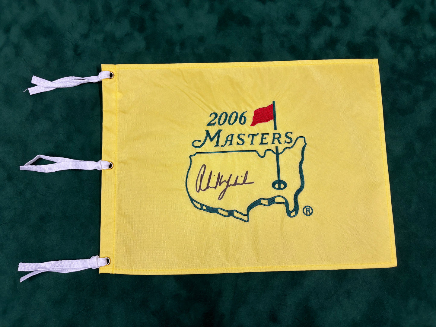Phil Mickelson Winner Signed 2006 Masters Golf Flag + Dealer COA