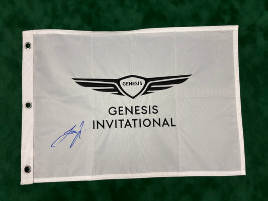 Joaquín Niemann Signed Genesis Invitational Golf Flag + Dealer COA