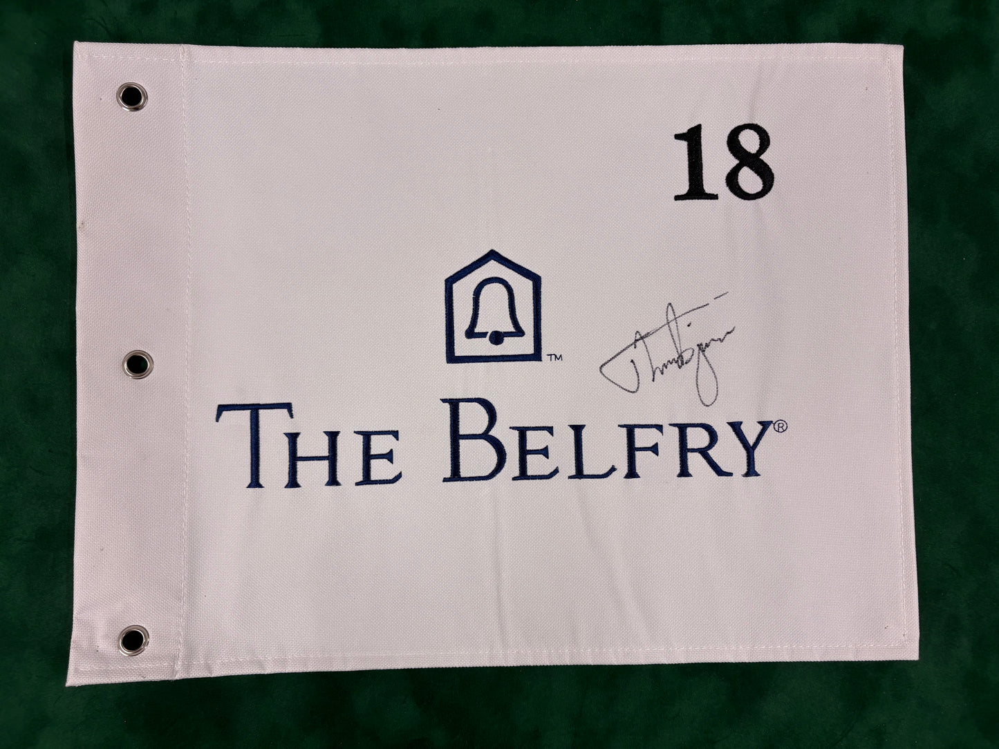Thorbjørn Olesen Signed The Belfry Golf Flag + Dealer COA