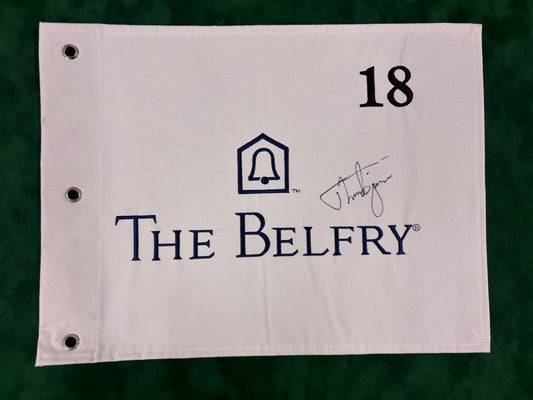 Thorbjørn Olesen Signed The Belfry Golf Flag + Dealer COA