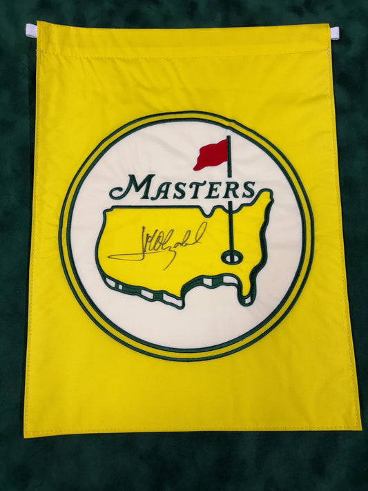 José María Olazábal Signed Masters Golf Garden Flag + Dealer COA