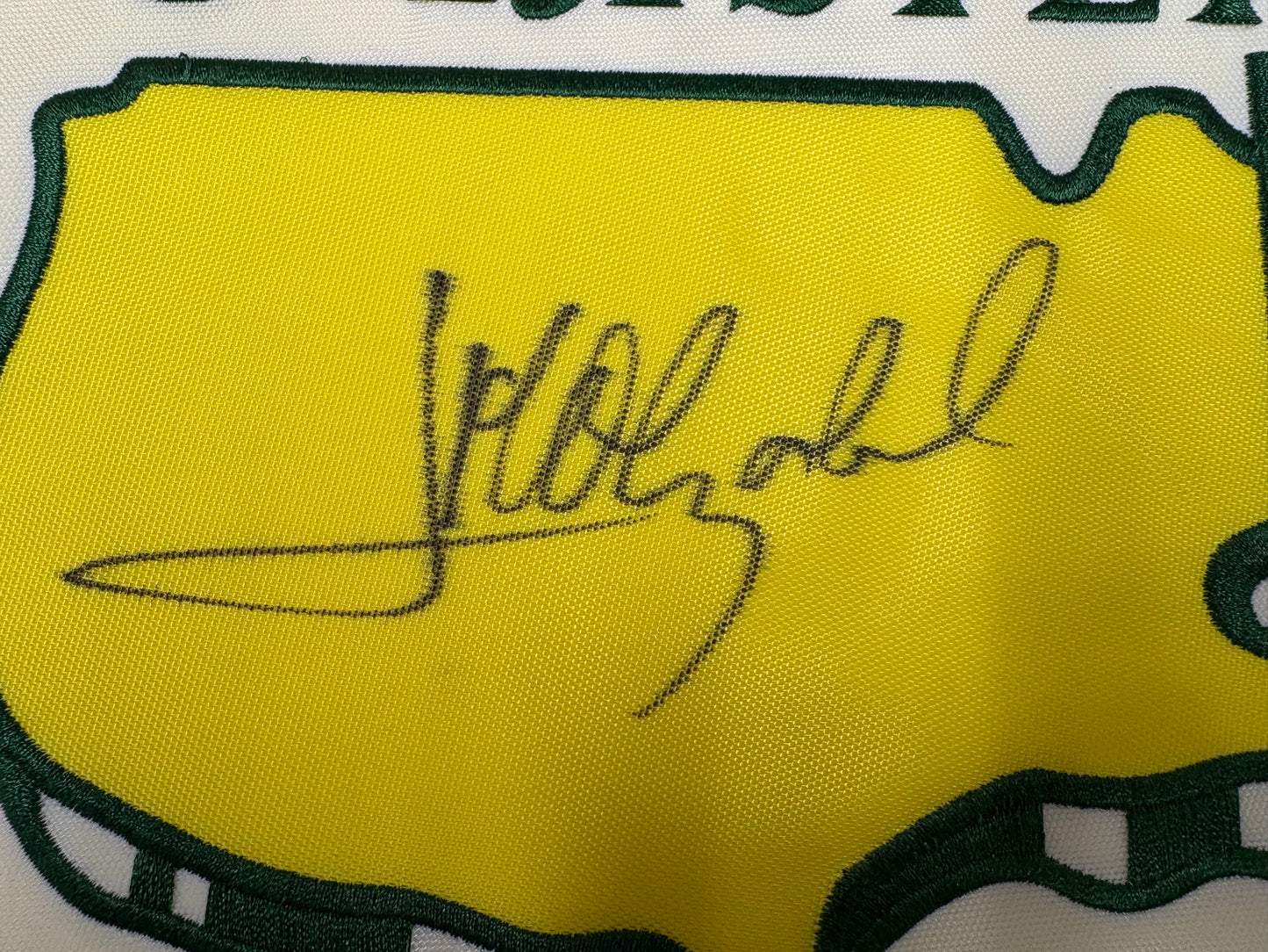 José María Olazábal Signed Masters Golf Garden Flag + Dealer COA