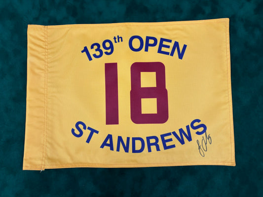 Louis Oosthuizen Winner Signed 139th Open at St Andrews Golf Flag + Dealer COA