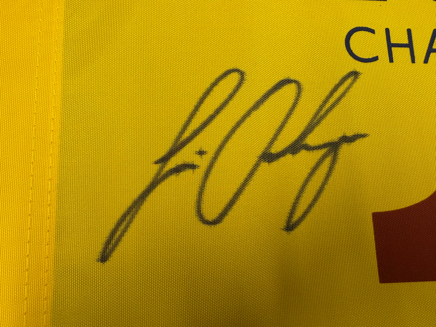 Louis Oosthuizen Signed 2011 Open at Royal St George's Golf Flag + Dealer COA