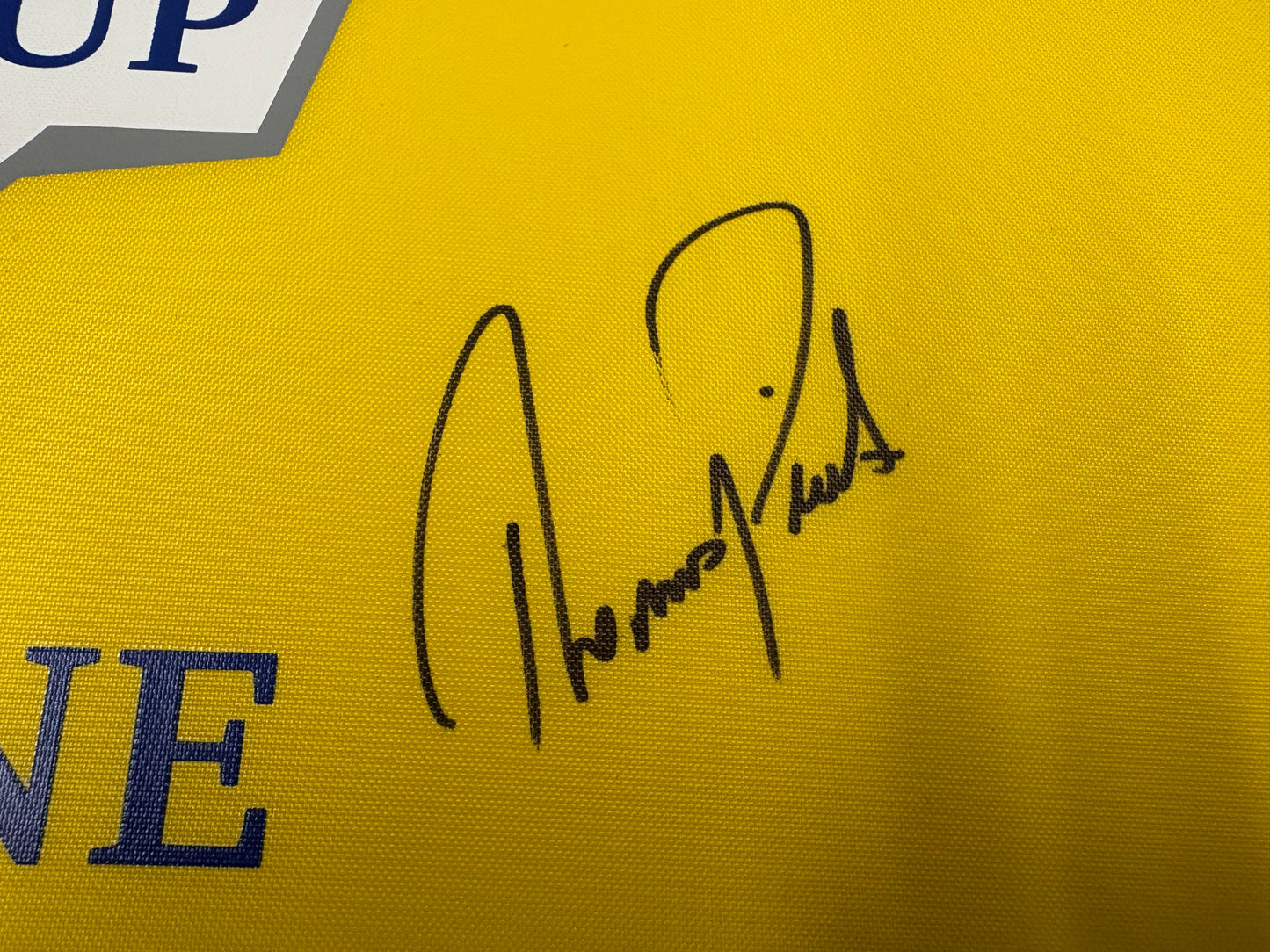 Thomas Pieters Signed 2016 Ryder Cup at Hazeltine Golf Flag + Dealer COA