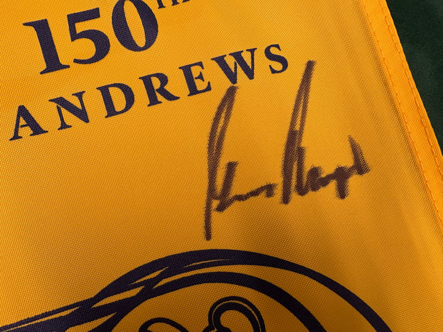 Gary Player Signed 150th Open at St Andrews Golf Flag + Dealer COA