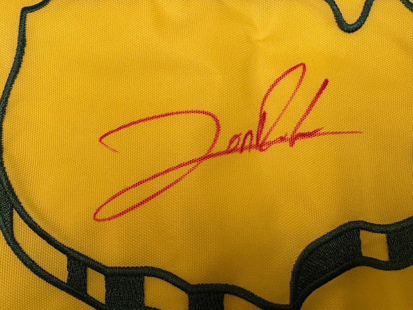 Jon Rahm Winner Signed 2023 Masters Golf Flag + Dealer COA