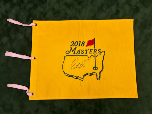 Patrick Reed Winner Signed 2018 Masters Golf Flag + Dealer COA