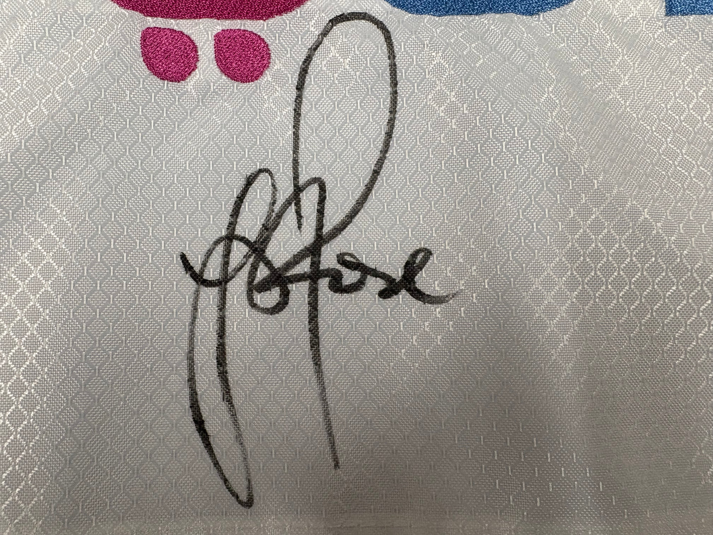 Justin Rose Signed DP World Tour Race to Dubai Course Used Golf Flag + Dealer COA