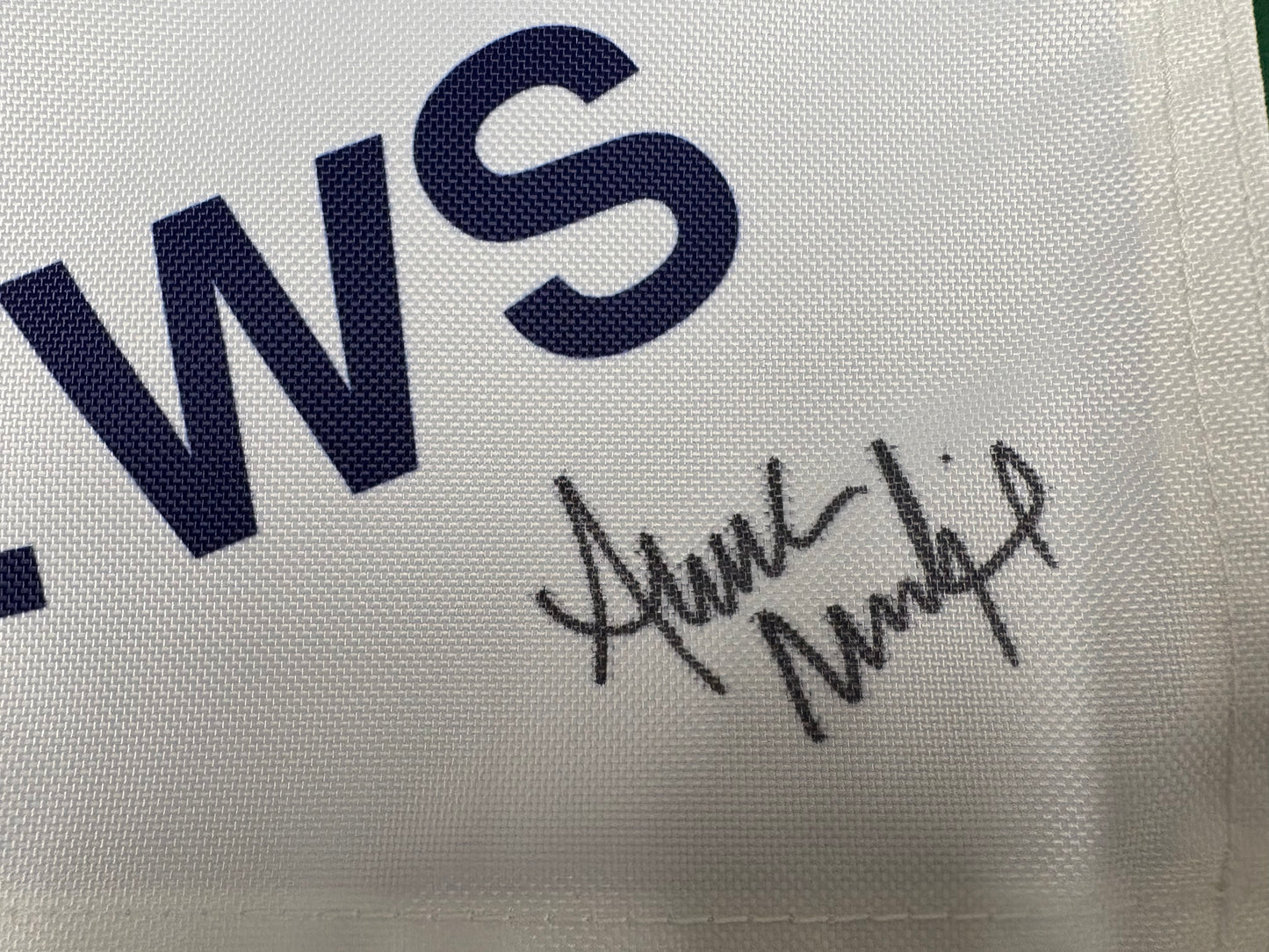 Anna Nordqvist Signed 150th Open at St Andrews Golf Flag + Dealer COA