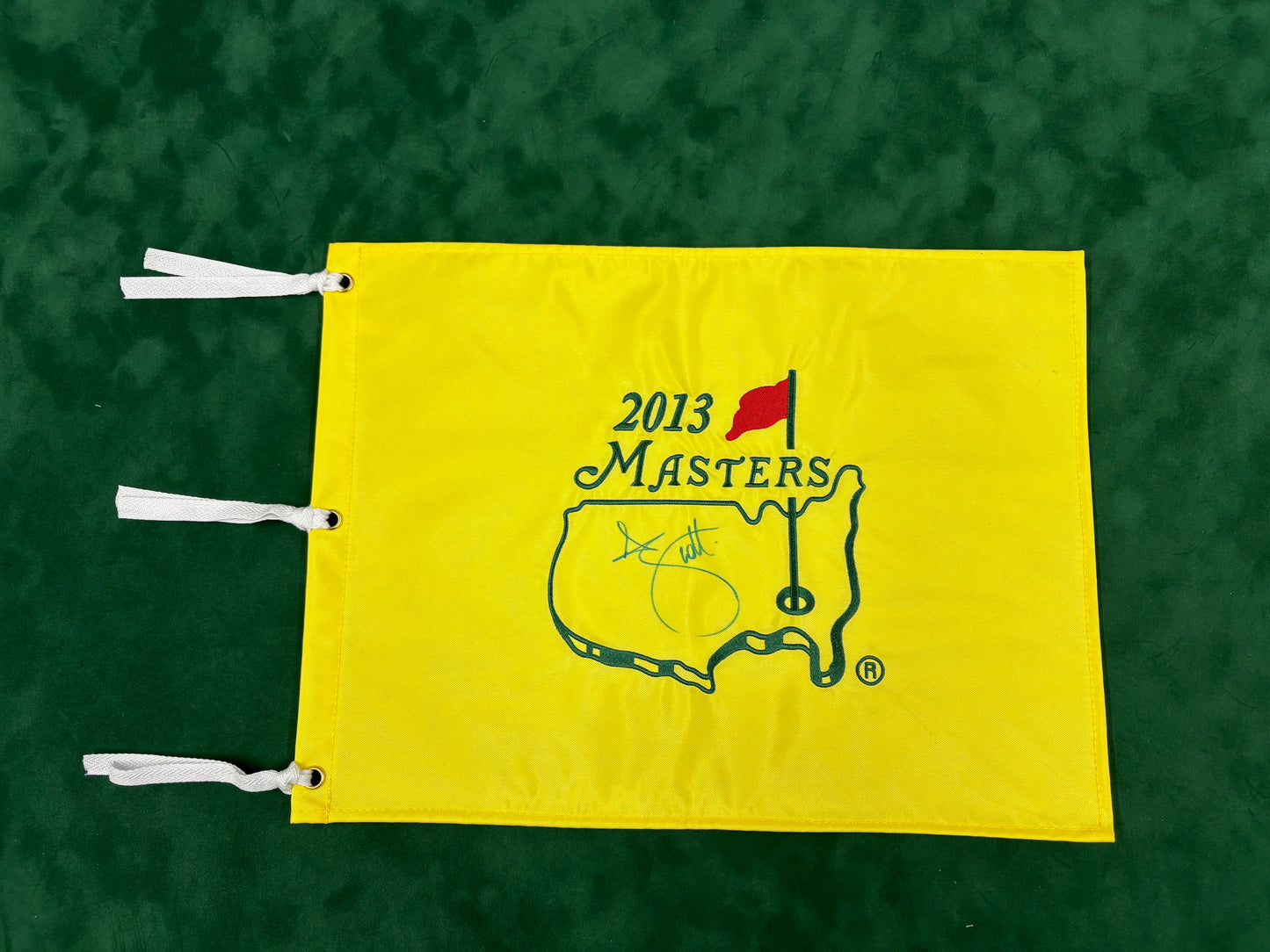 Adam Scott Winner Signed 2013 Masters Golf Flag + Dealer COA