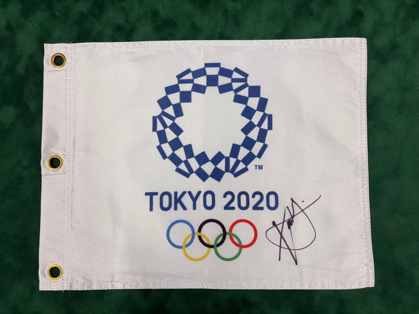 Xander Schauffele Signed Tokyo 2020 Olympic Golf Flag + Dealer COA