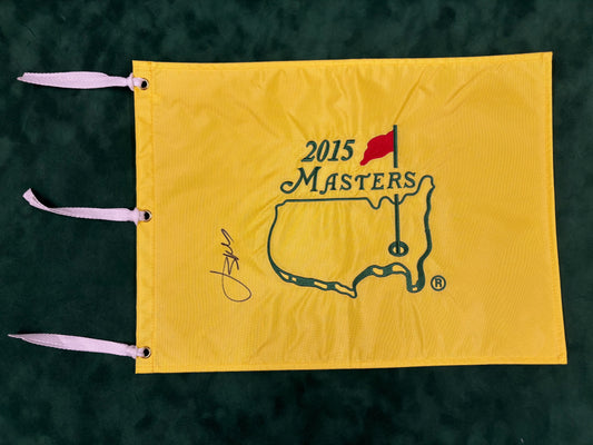 Jordan Spieth Winner Signed 2015 Masters Golf Flag + Dealer COA