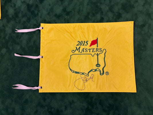 Jordan Spieth Winner Signed 2015 Masters Golf Flag + Dealer COA