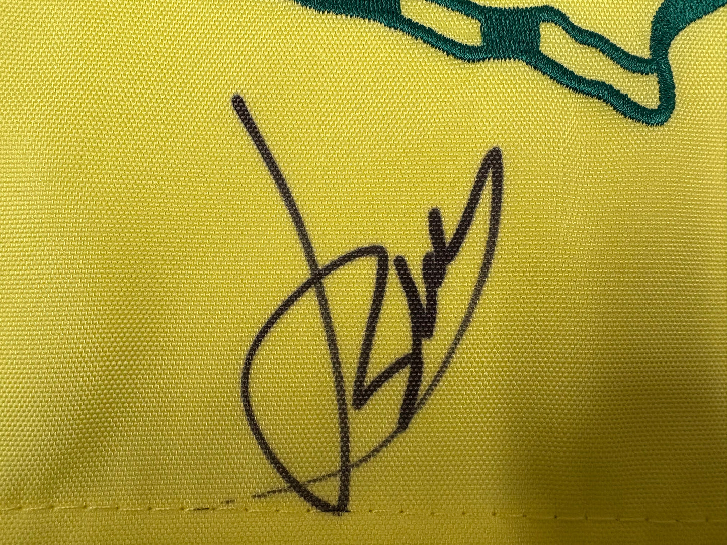 Jordan Spieth Signed 2012 Masters Golf Flag + Dealer COA