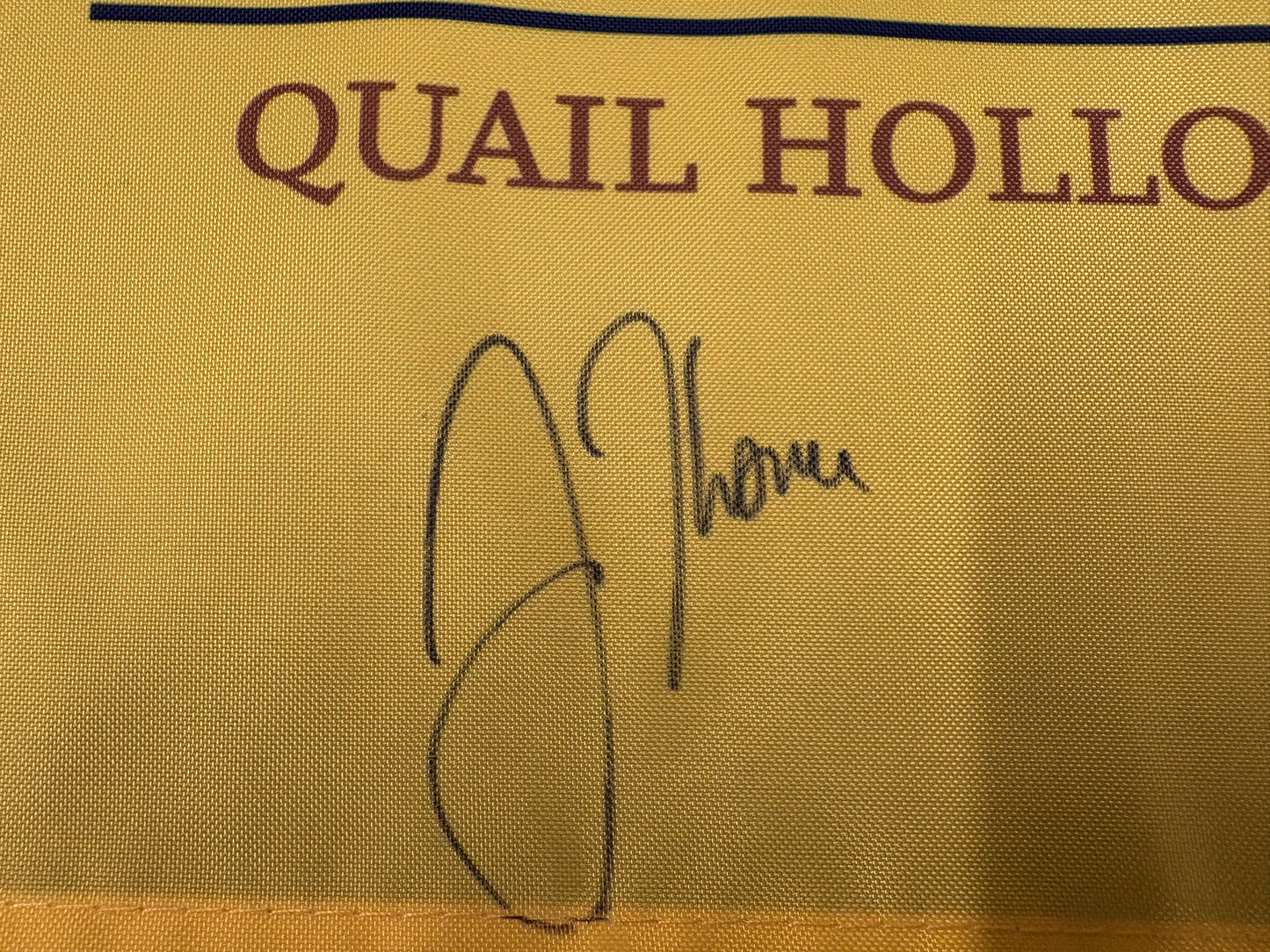 Justin Thomas 2017 Winner Signed PGA Championships at Quail Hollow Golf Flag + Dealer COA