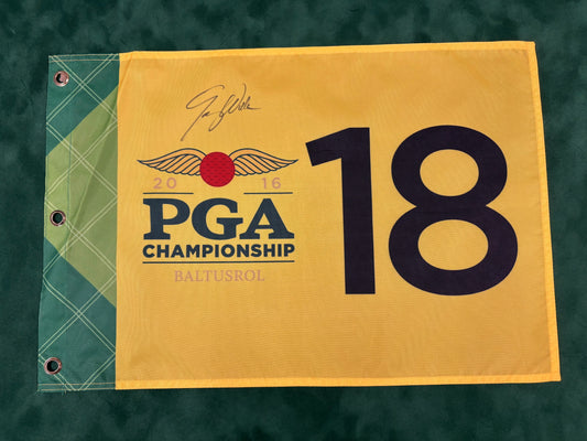Jimmy Walker Winner Signed 2016 PGA Championship at Baltusrol Golf Flag + Dealer COA