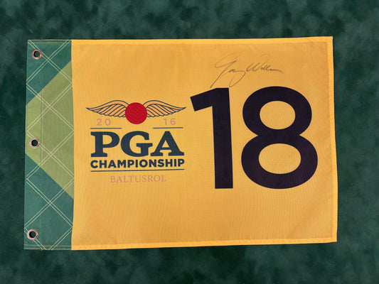Jimmy Walker Winner Signed 2016 PGA Championship at Baltusrol Golf Flag + Dealer COA