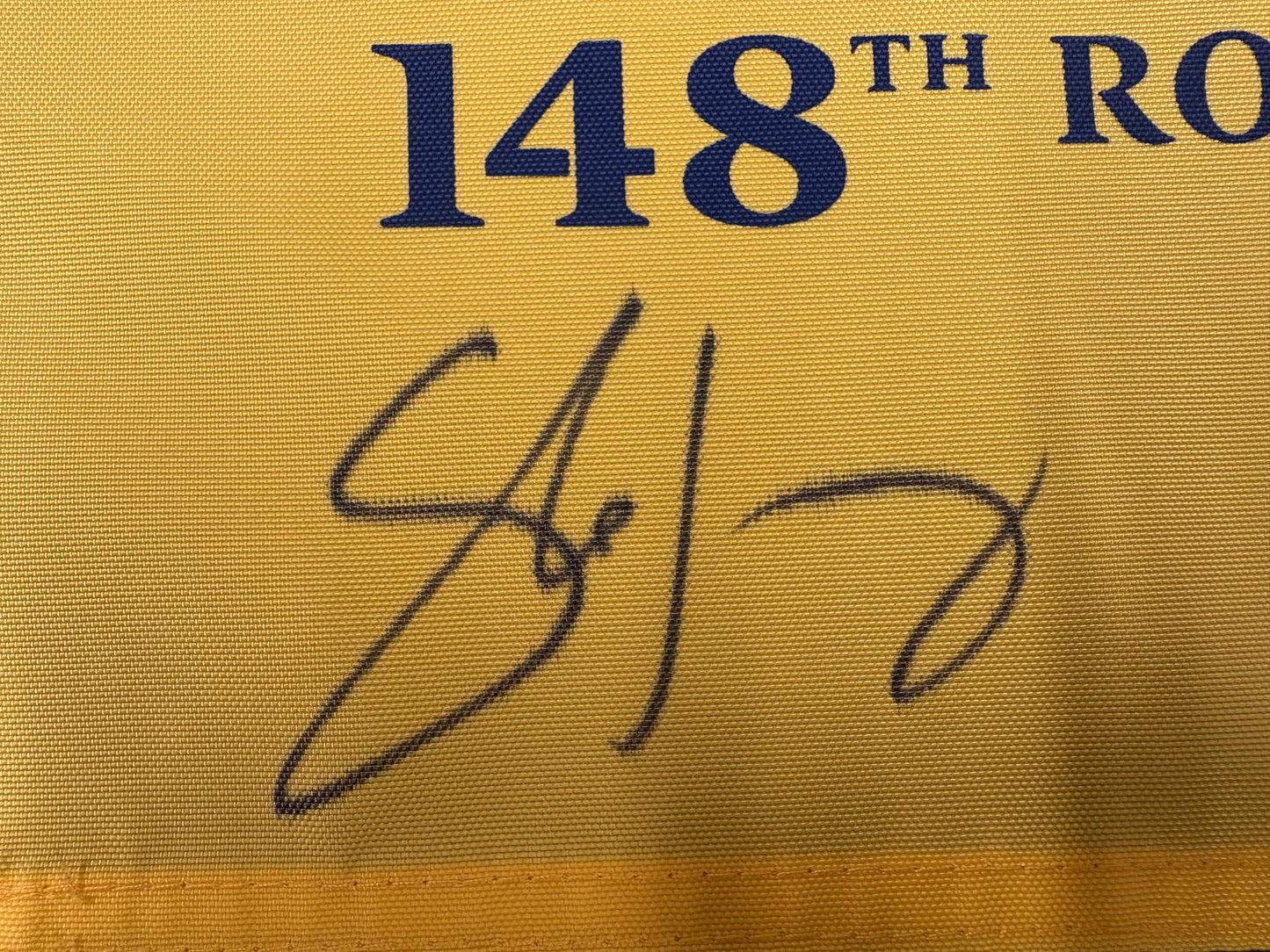 Shane Lowry Winner Signed 148th Open at Royal Portrush Golf Flag + Dealer COA