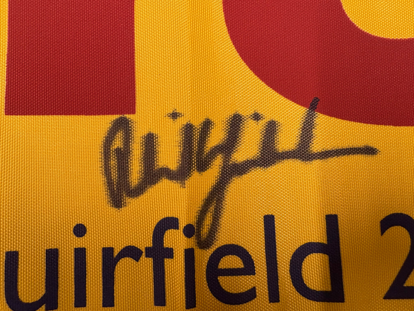 Phil Mickelson Winner Signed 2013 Open at Muirfield Golf Flag + Dealer COA