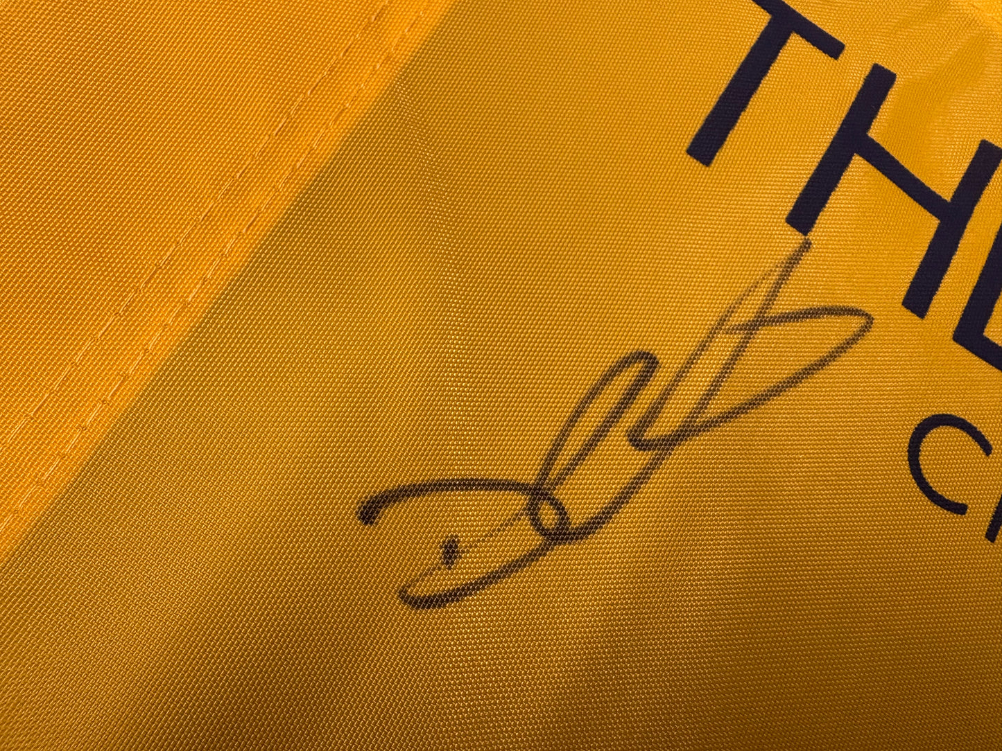 Darren Clarke Winner Signed 2011 Open at Royal St George's Golf Flag + Dealer COA