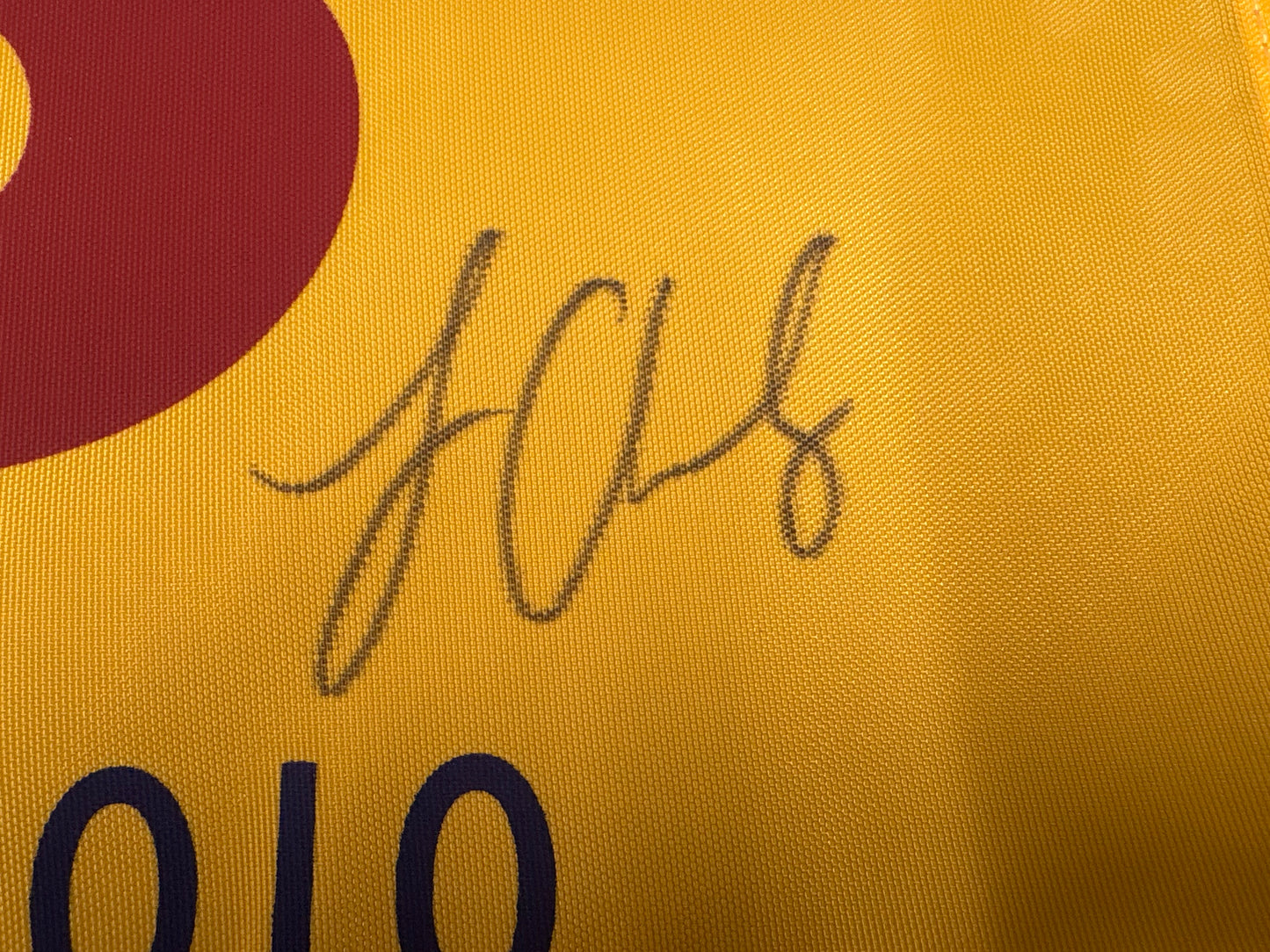 Louis Oosthuizen Winner Signed 2010 Open at St Andrews Golf Flag + Dealer COA