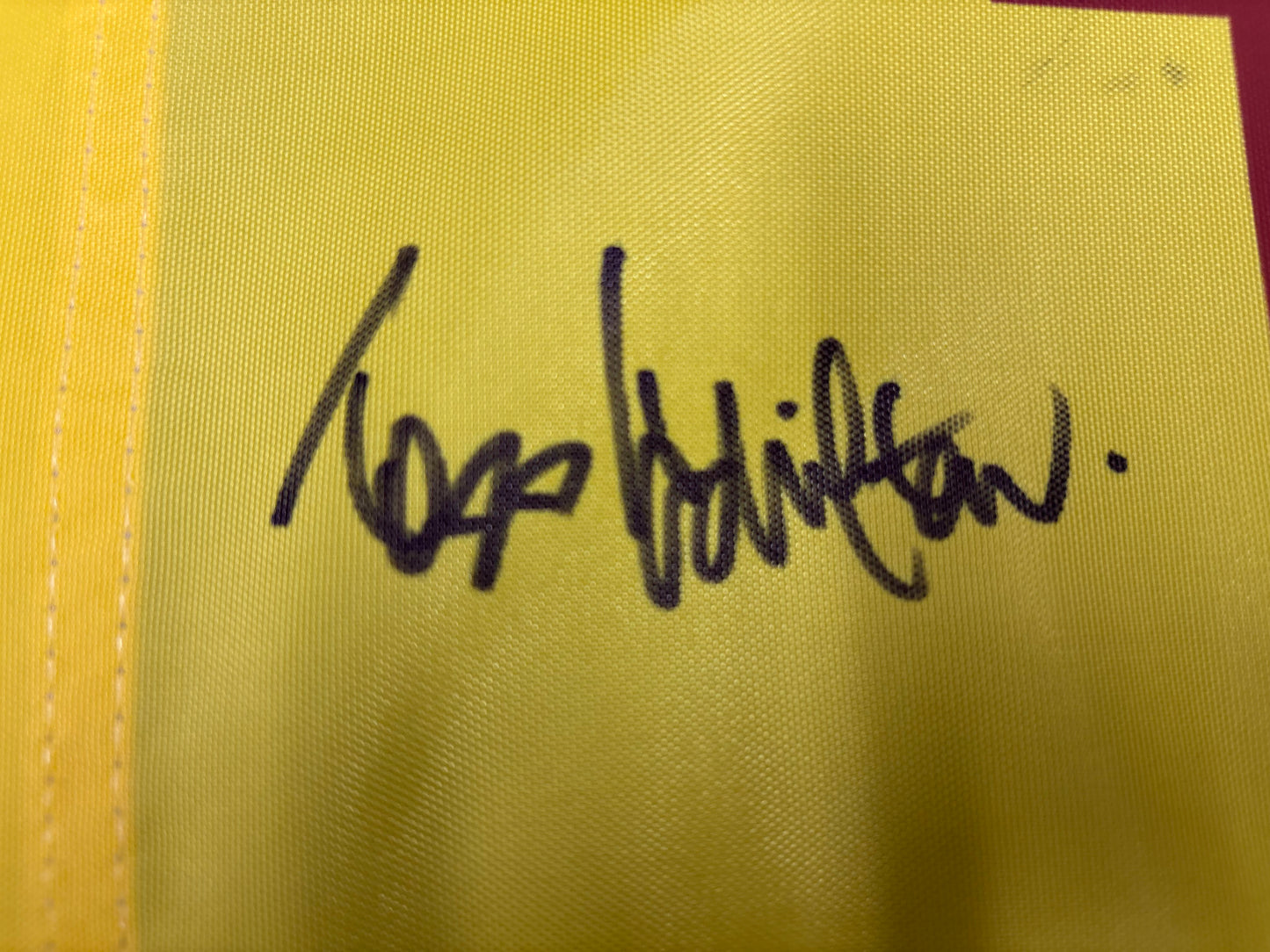 Todd Hamilton Winner Signed 2004 Open at Royal Troon Golf Flag + Dealer COA