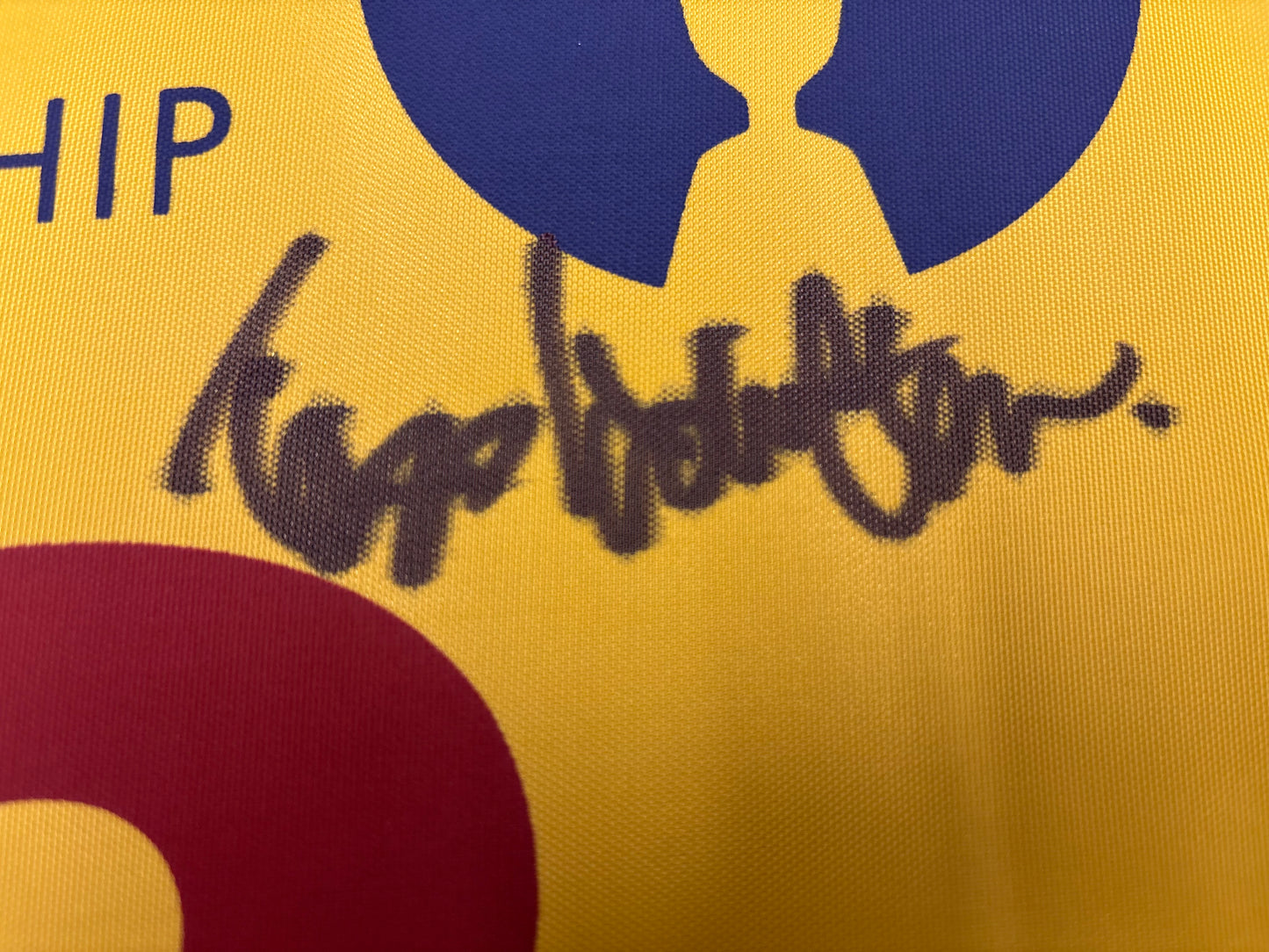 Todd Hamilton Winner Signed 2004 Open at Royal Troon Golf Flag + Dealer COA